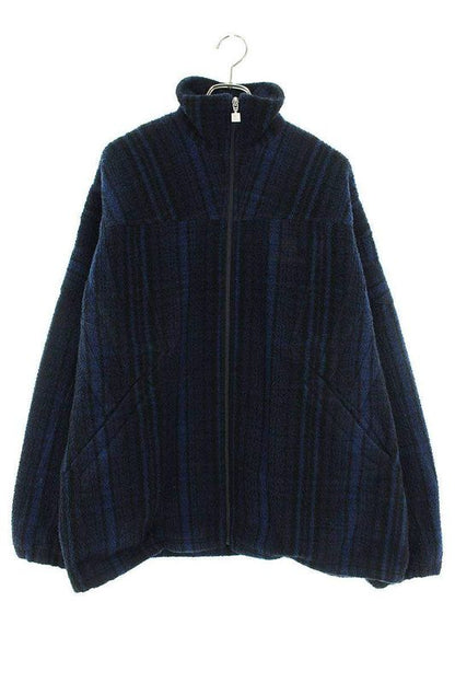 Balenciaga 21AW Tracksuit Jacket 675648 Tlu11 Sporty B Wool Check Track Blouson