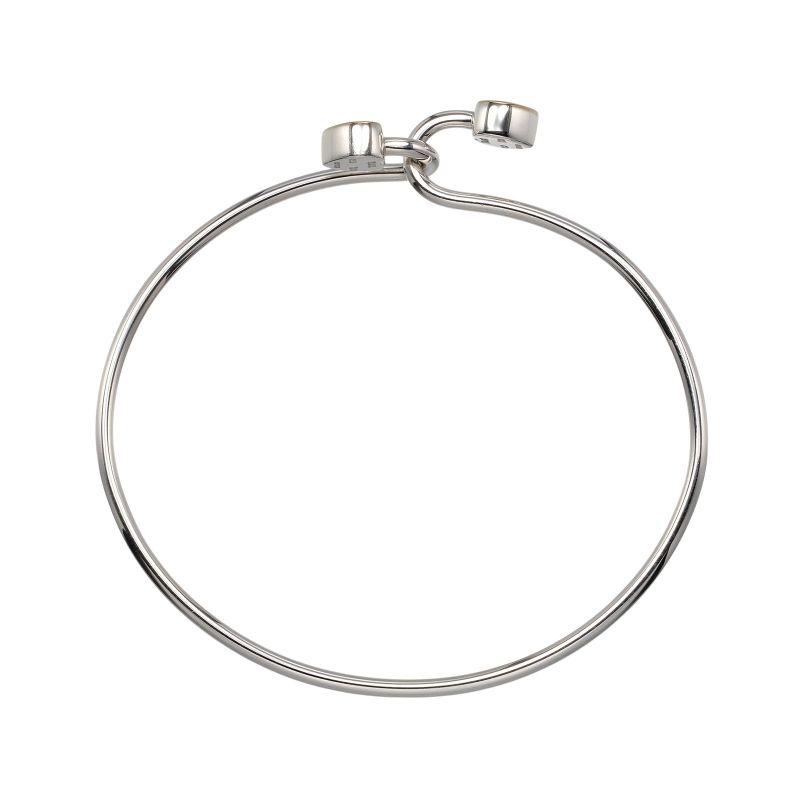 Tiffany & Co Double Heart Silver 925 X 18K Yellow Gold Ladies 8.53g Bracelet