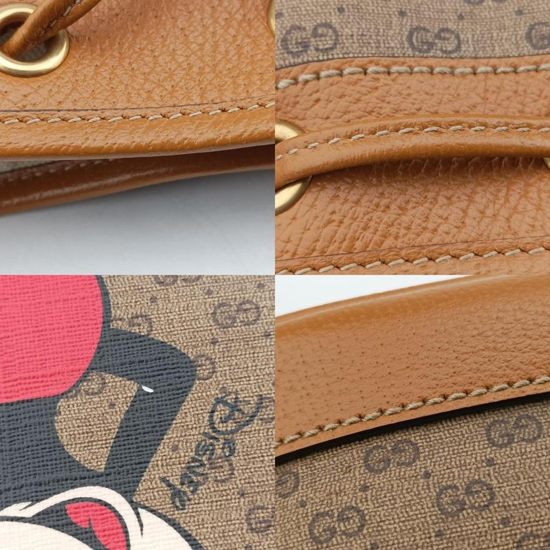 Gucci Micro Gg/small Bucket Bag Multicolor PVC Coated Canvas 602691 I031391325