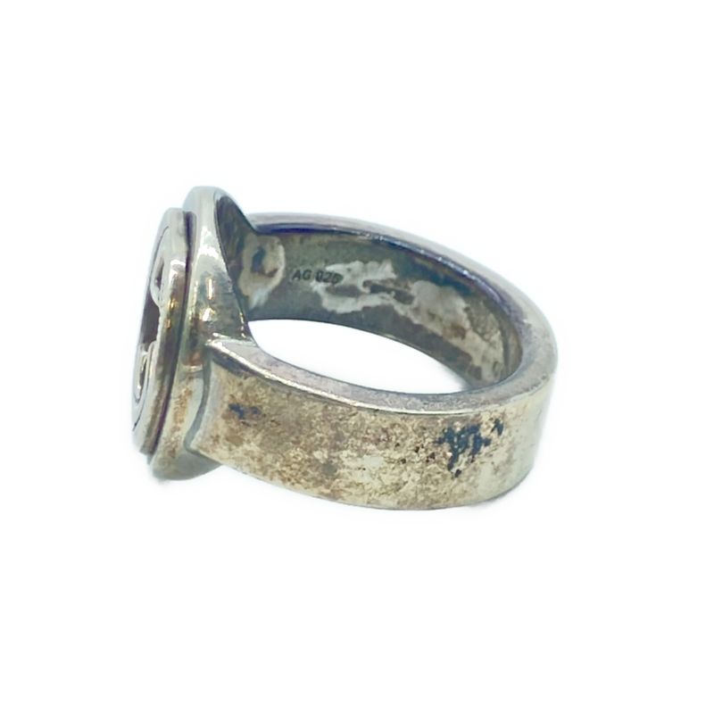 Gucci Interlocking Silver Ring Silver About Size 10