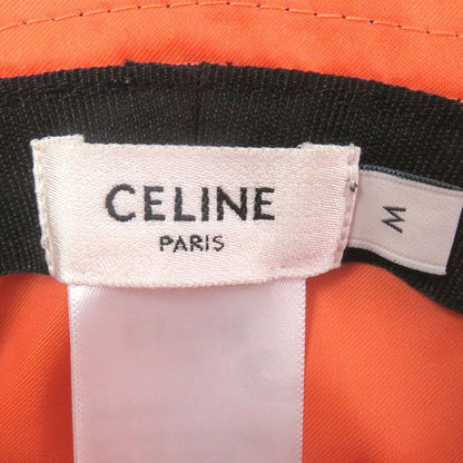 Celine 2aub0930c Logo Print Cotton Quilted Bucket Hat Black M Made In France