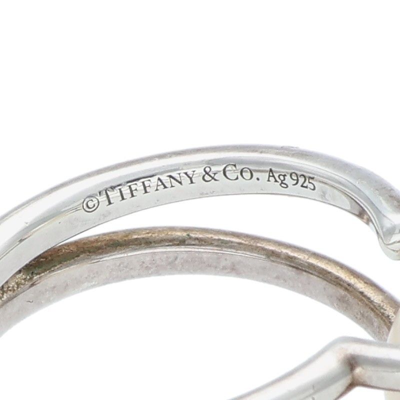 Tiffany & Co Hardwear Hardware Freshwater Pearl Silver Ring Men's #12