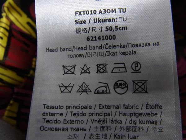 Fendi 100% Silk Allover Headband Hair Accessory Women's Multicolor