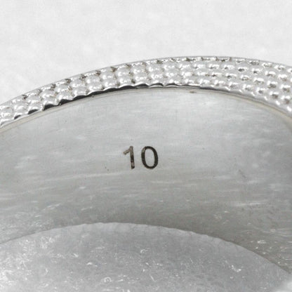 Gucci Interlocking G Silver 925 9.5 Ladies 8.5g Ring