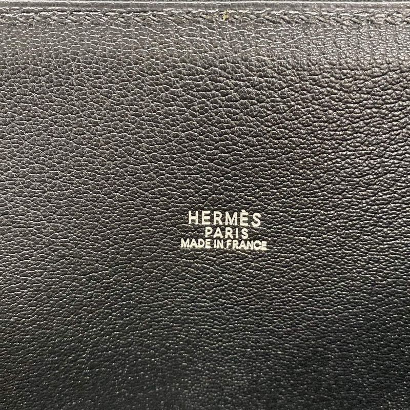 Hermes Handbag Escapada Black Silver Hardware