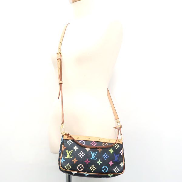 Louis Vuitton Pochette Accessory M92648 Monogram Multicolor With Long Shoulder