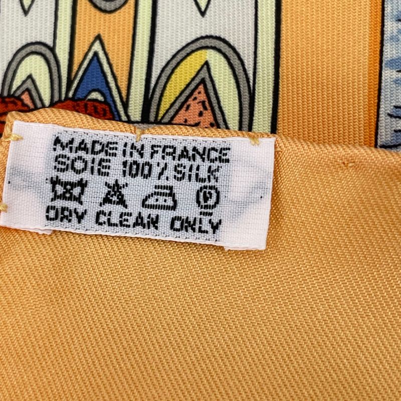 Hermes Scarf Carre 90 Polyfill Dreaming Yellow