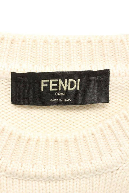 Fendi Fzx037 AIBM Zucca Pattern Bicolor Knit Men 50