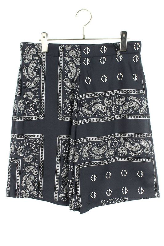 Dior 013c121a5532 Paisley Allover Silk Half Pants Men's 46