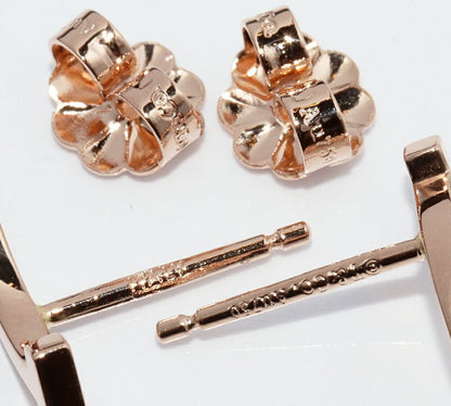 Tiffany & Co Earrings 18K Pink Gold T-smile