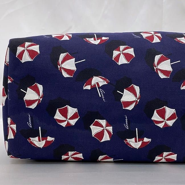 Gucci Tote Bag Navy White 286198 Excellent Condition Canvas