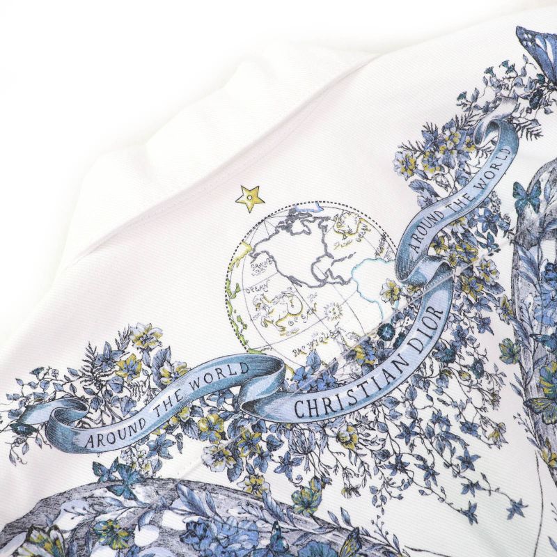 Christian DIOR 4122v11a3069 Around The World 100% Cotton Logo Bee Embroidery