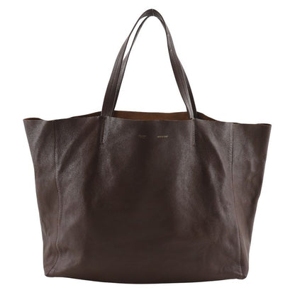 Celine Horizontal Cabas Leather Brown Unisex Tote Bag