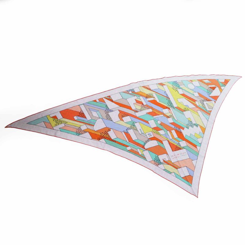 Hermes H363048s Hth2305 Triangle JEAN ON A Summer DAY ON A Summer DAY Cashmere