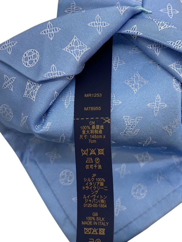 1626 Louis Vuitton Necktie Monogram Shadow M78955 Mr1253 Preowned