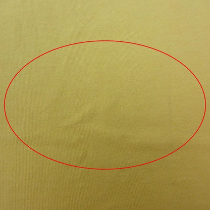 Hermes H Logo Embroidery Pocket T-Shirt Top Short Sleeves Yellow Size L Men's