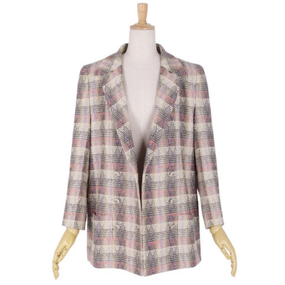 Vintage Chanel 98P Jacket Tailored Jacket Double Breasted Coco Mark Tweed