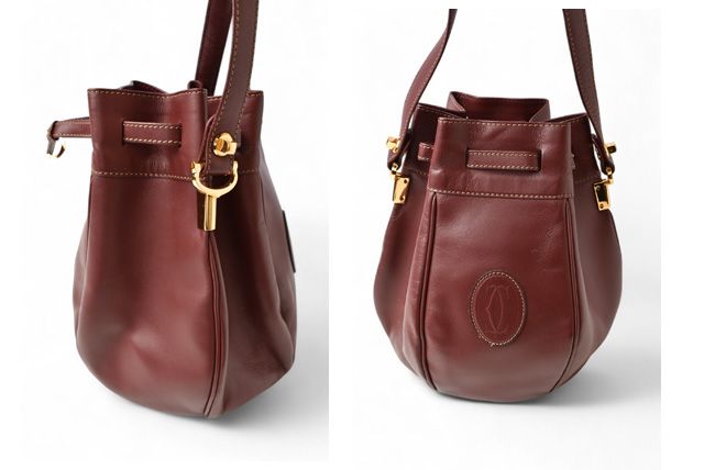 Cartier Shoulder Bag Must Line Cartier Vintage Drawstring Bag Crossbody Leather