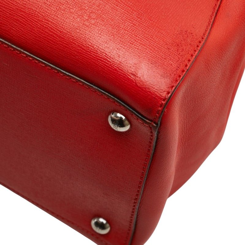 Fendi Toujours Handbag Shoulder Bag 2WAY 8bh250 Red Leather Women Fendi
