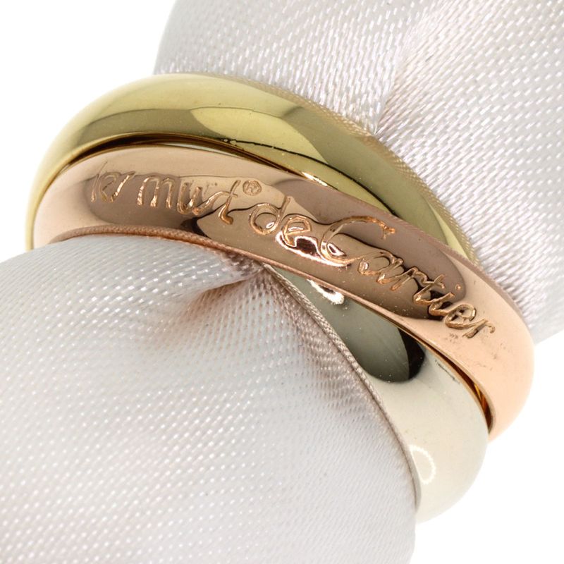 Cartier Trinity #48 Ring 18K Yellow Gold 18K White Gold 18K Pink Gold Ladies