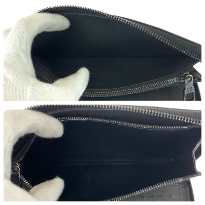 Louis Vuitton Monogram Empreinte Zippy Wallet Vertical Black Leather M69047
