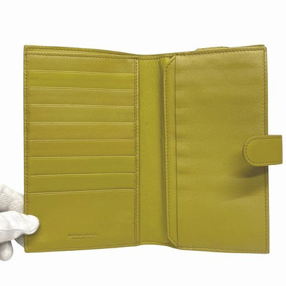Bottega Veneta Intrecciato 132357 Kiwi Bifold Wallet Unisex