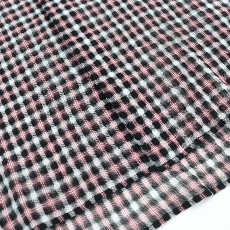 DIOR Homme 293c516a5571 100% Cotton Logo Button Plaid Long Sleeve Shirt Pink