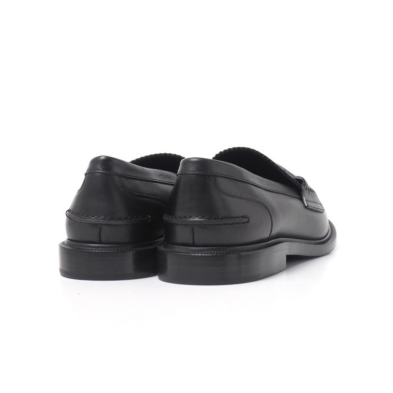 Fendi Loafers Size 40 Double F Zucca Logo Leather Shoes 20251027