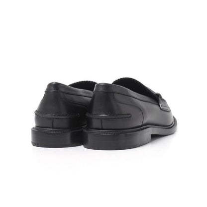 Fendi Loafers Size 40 Double F Zucca Logo Leather Shoes 20251027