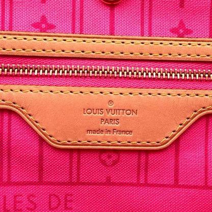 Louis Vuitton Neverfull MM Monogram Rose Monogram Rose Leather X PVC Pink X