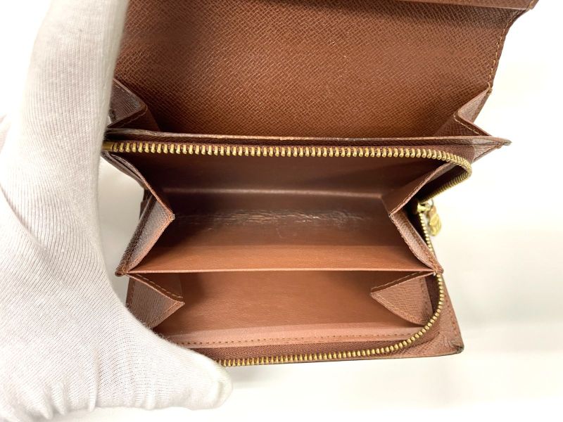 Louis Vuitton Monogram Porte Monet Vieux Trésor Fold Wallet L-shape Zipper