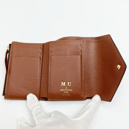 Louis Vuitton Monogram Portefeuille Victorine Trifold Wallet with Initials