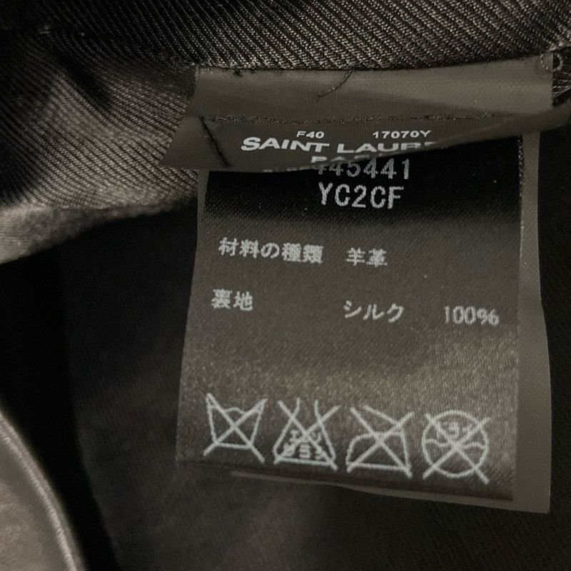 Saint Laurent Paris Miniskirt Size F40 Women - 445441 Black Miniskirt/leather