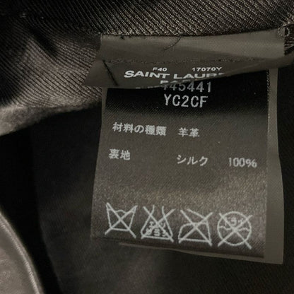 Saint Laurent Paris Miniskirt Size F40 Women - 445441 Black Miniskirt/leather