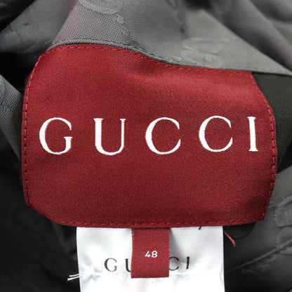 Gucci 24AW 795697 GG Nylon Logo Embroidery Reversible Hooded Padded Jacket