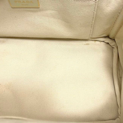Prada Tote Canapa Tote Ivory White Canapa 1bg439