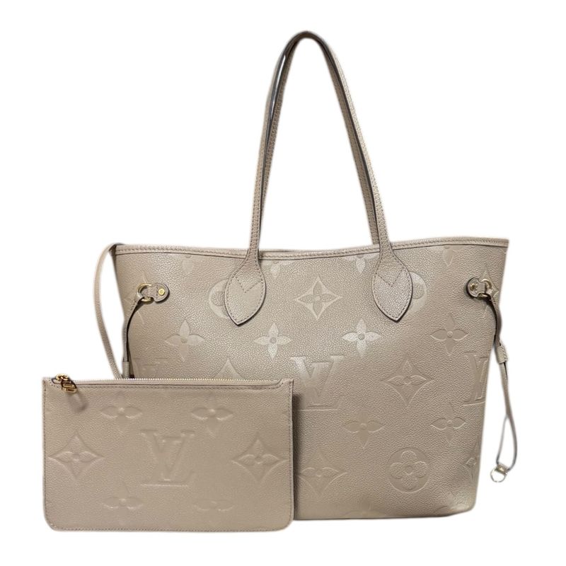 Louis Vuitton Neverfull MM Monogram Empreinte Tote Bag Monogram Empreinte