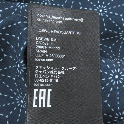 LOEWE On LOEWE On Hemp Leaf Pattern All Over Pattern Anagram Logo Print Hooded