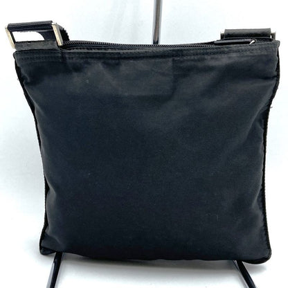 Prada Crossbody Shoulder Bag Black Nylon Triangle Logo Triangle Logo Women Men