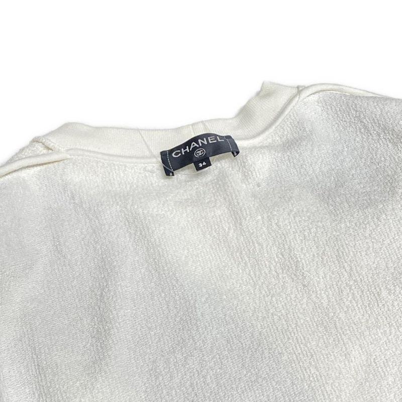 Chanel Trainers Size 34 S Women's P58239 White X Dark Navy X Beige Coco Mark /