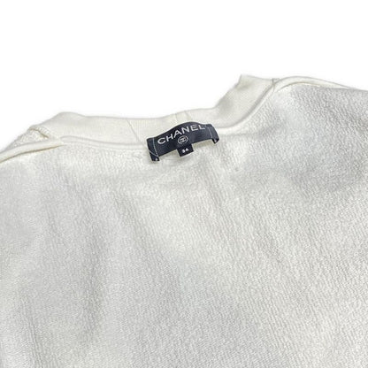 Chanel Trainers Size 34 S Women's P58239 White X Dark Navy X Beige Coco Mark /