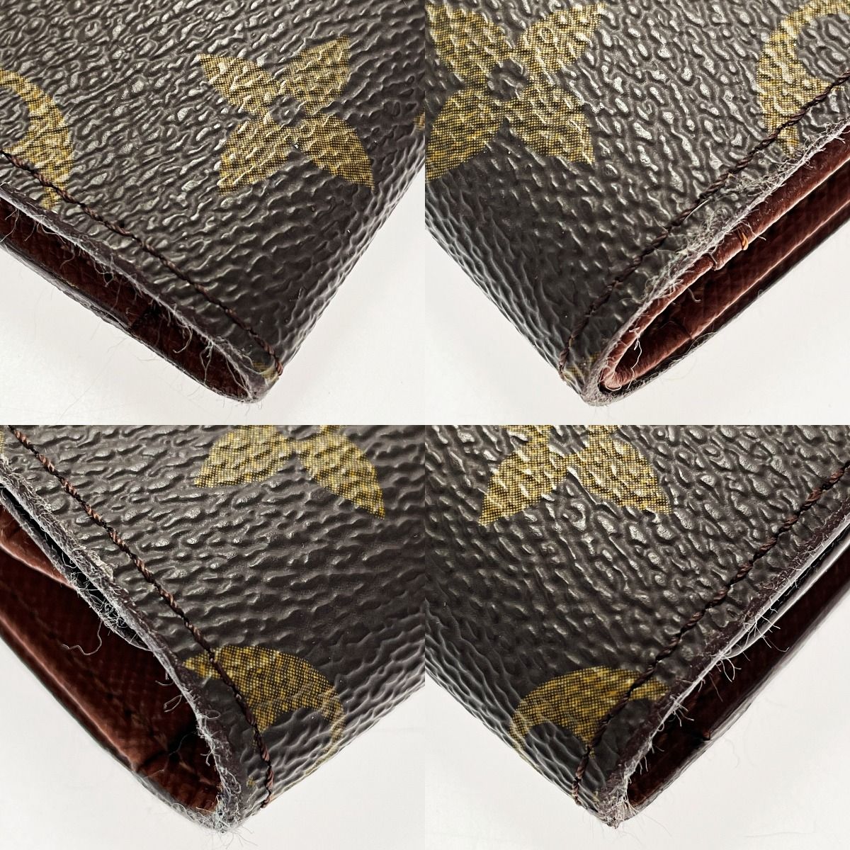 Louis Vuitton Porte Tresor Etuit Papier Sp0937 Brown Monogram Bifold Wallet