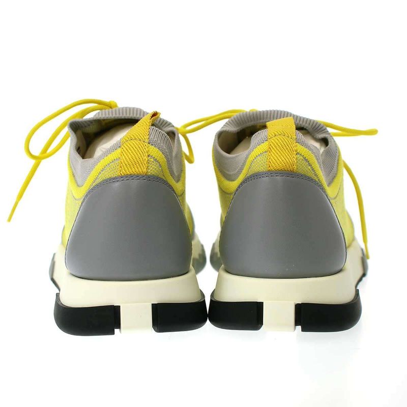 Hermes Addict Sneaker Addict Low Cut Sneakers Gray Yellow 38