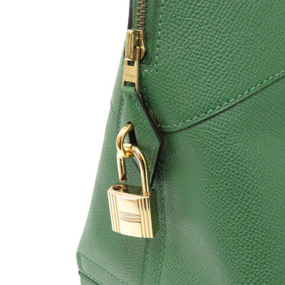 Hermes Macpherson Courchevel Vert Gold Hardware □G Engraved 2WAY Handbag Green