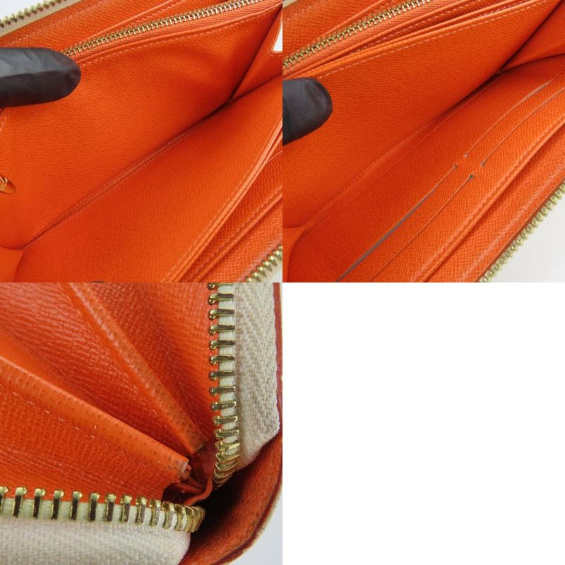 Louis Vuitton Long Wallet Zippy Wallet M60274 Monogram Multicolor Bronze White