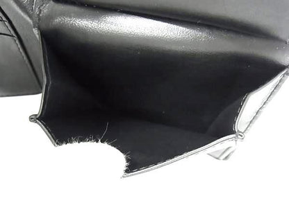 Bottega Veneta Intrecciato Leather Bifold Wallet Coin Purse Black