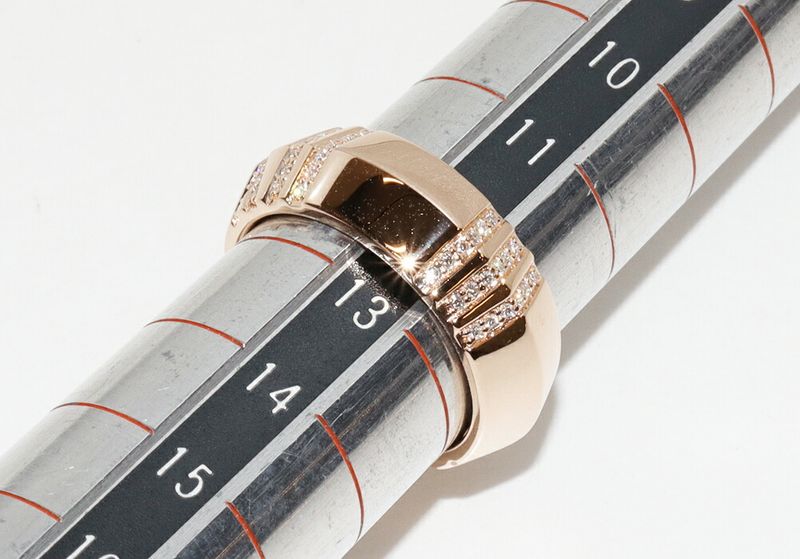 Tiffany & Co Ring 18K Pink Gold Diamond 020ct Atlas X Closed Wide Ring