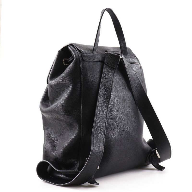 Prada Backpack 1bz007 Calf Black Unisex Backpack/daypack