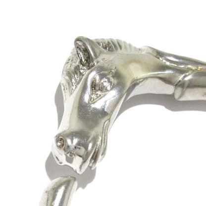 Hermes Bangle Cheval Horse Silver