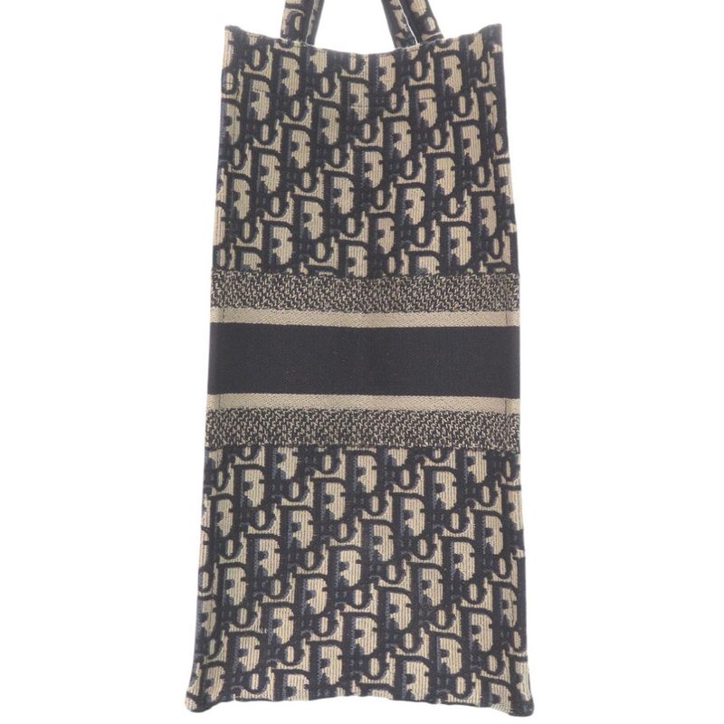 Christian Dior Book Tote Large Oblique M1286zritx Canvas Navy Tote Bag 0095